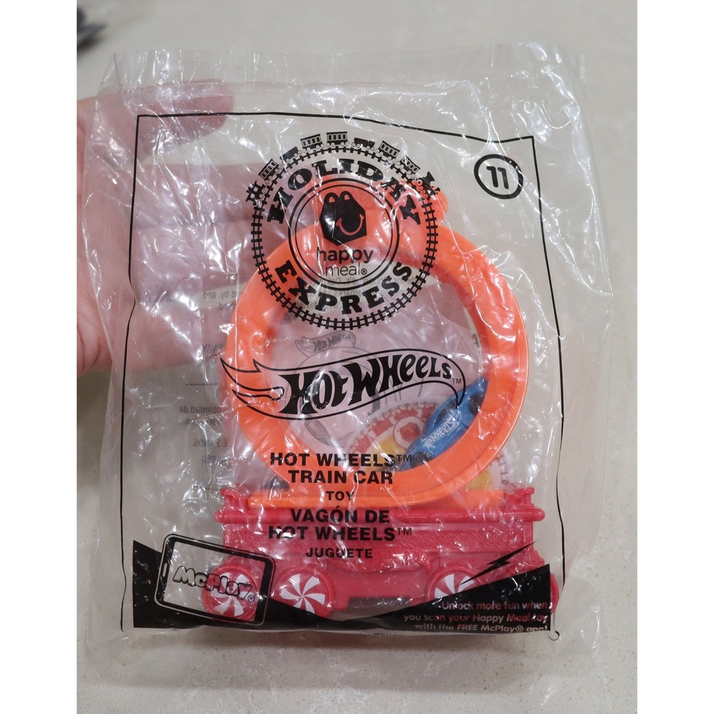 2017 McDonalds Happy Meal Holiday Express Hot Wheels Train Car Toy New Sealed